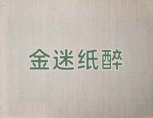 成语金迷纸醉