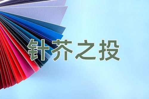 成语针芥之投