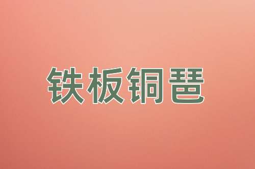 成语铁板铜琶