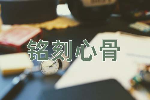 成语铭刻心骨