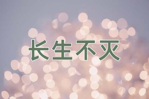 成语长生不灭