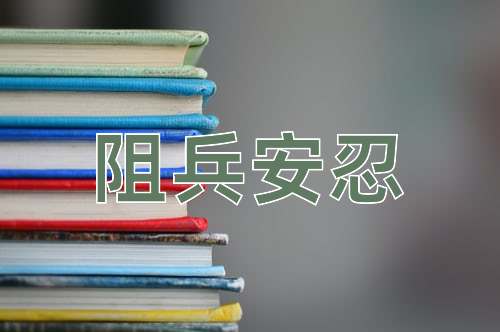 成语阻兵安忍