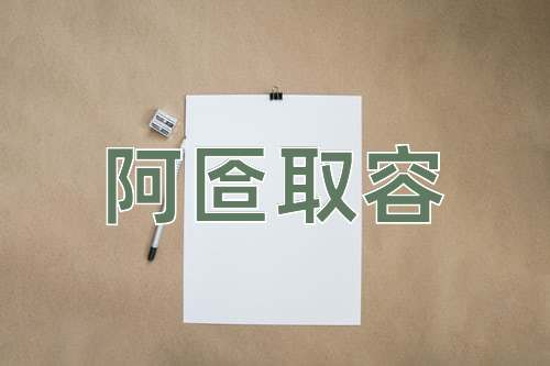 成语阿匼取容