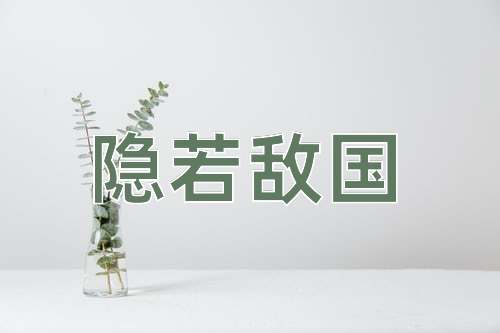 成语隐若敌国