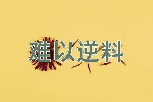 成语难以逆料