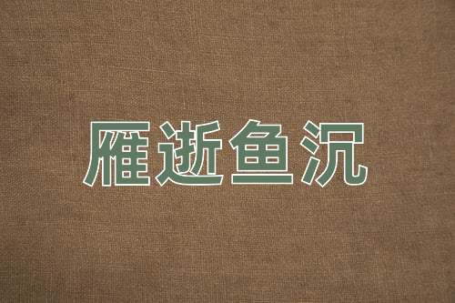成语雁逝鱼沉