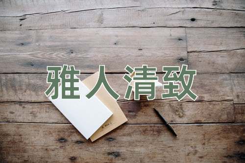 成语雅人清致