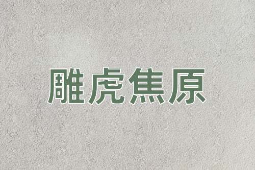 成语雕虎焦原