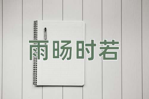 成语雨旸时若