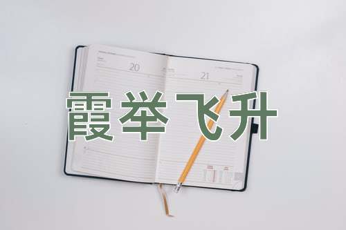 成语霞举飞升