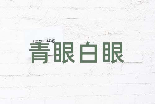 成语青眼白眼