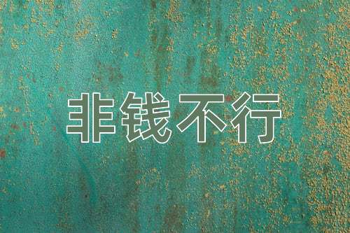 成语非钱不行
