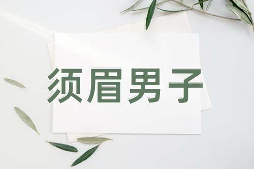 成语须眉男子