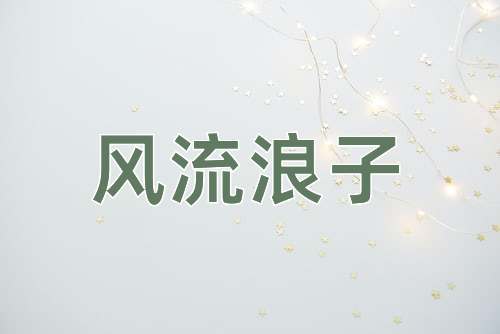 成语风流浪子