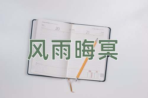 成语风雨晦冥