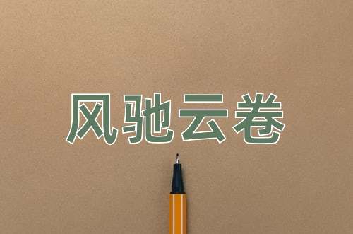 成语风驰云卷