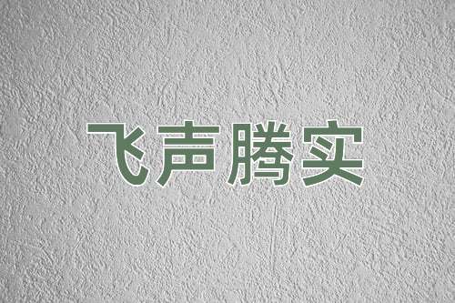 成语飞声腾实