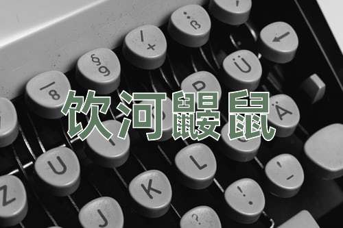成语饮河鼹鼠