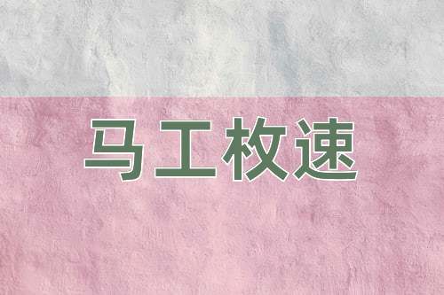 成语马工枚速