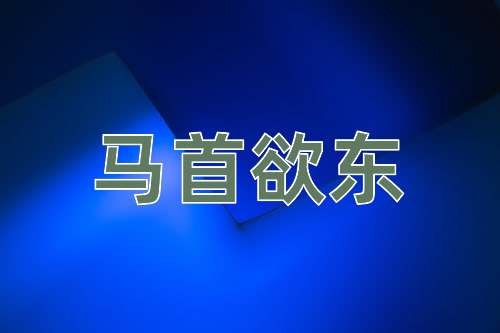 成语马首欲东