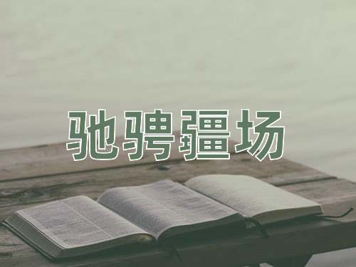 成语驰骋疆场