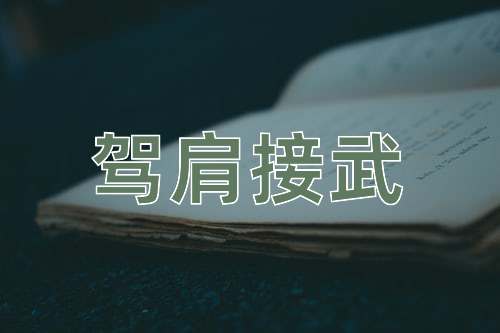 成语驾肩接武