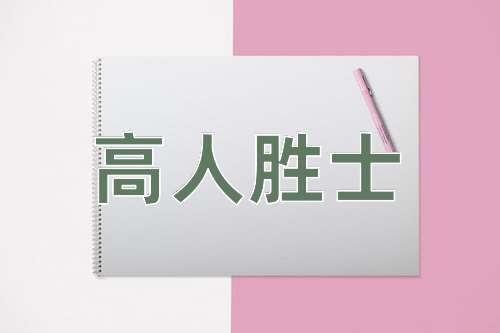 成语高人胜士