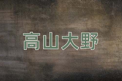 成语高山大野
