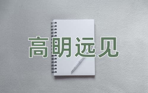 成语高明远见