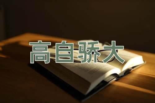 成语高自骄大