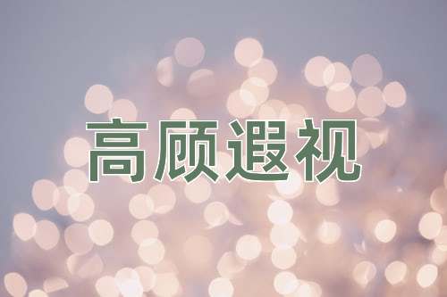 成语高顾遐视