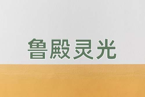 成语鲁殿灵光