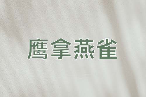 成语鹰拿燕雀