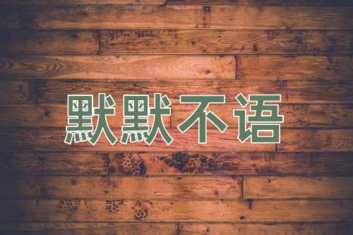 成语默默不语