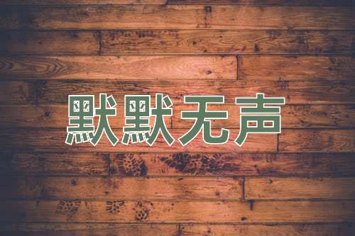 成语默默无声