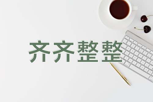 成语齐齐整整
