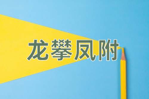 成语龙攀凤附