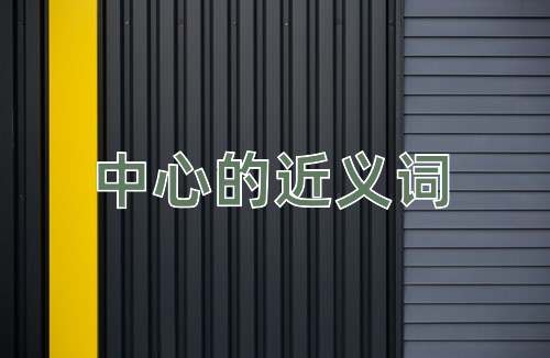 中心的近义词
