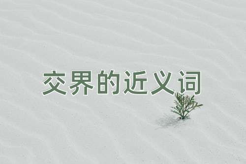 交界的近义词