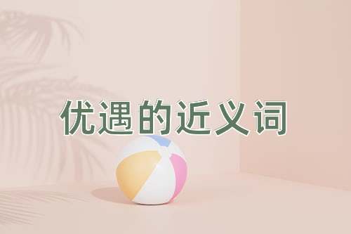 优遇的近义词