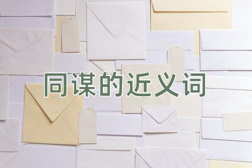 同谋的近义词