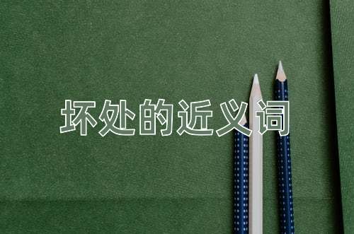 坏处的近义词