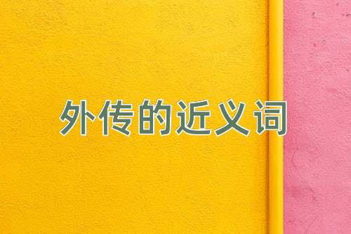 外传的近义词