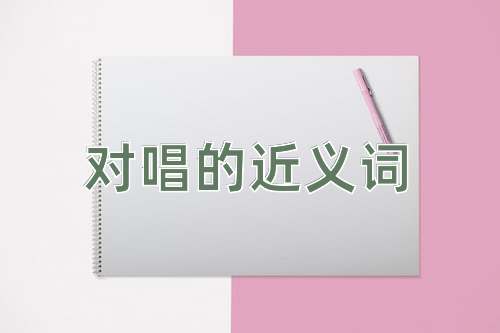 对唱的近义词