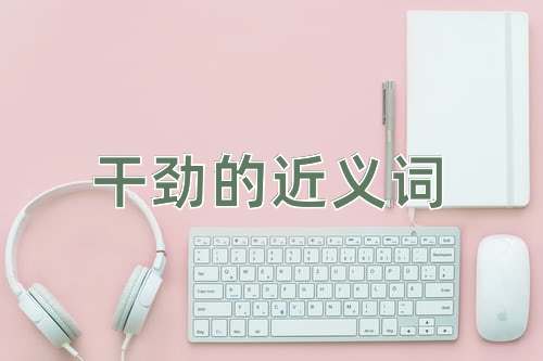 干劲的近义词