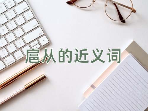 扈从的近义词