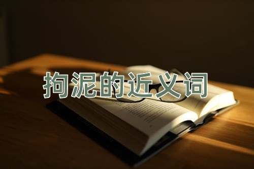 拘泥的近义词