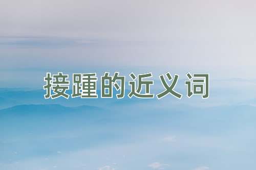 接踵的近义词