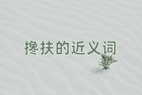 搀扶的近义词
