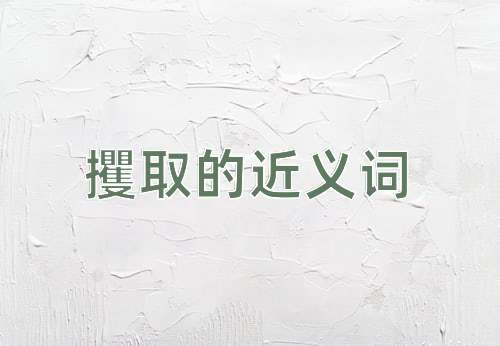 攫取的近义词